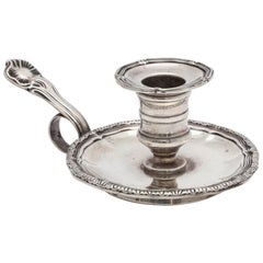 French Second Empire Sterling Silver Chamberstick