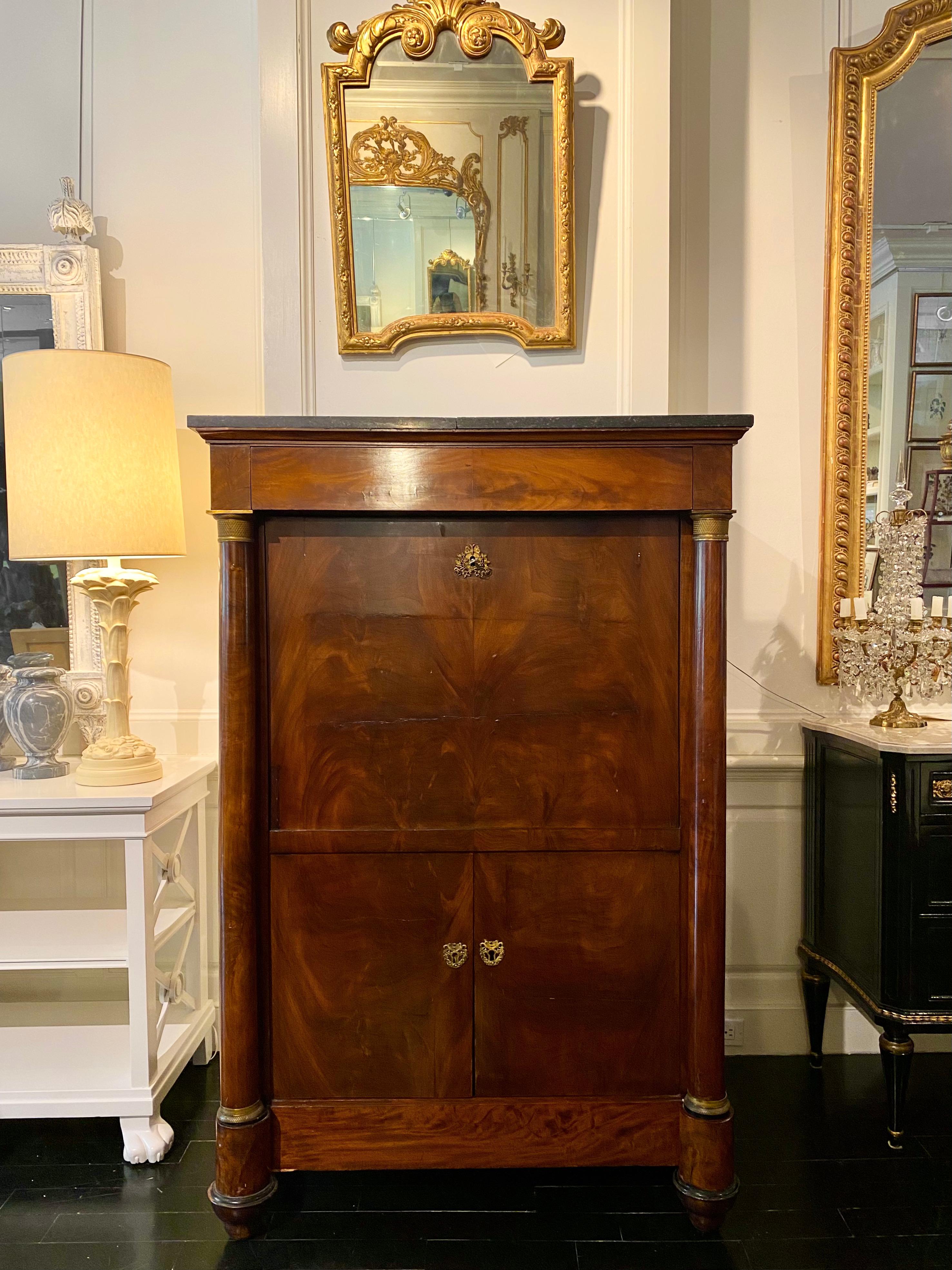 French Secretaire à Abattant, First Empire Period For Sale 12