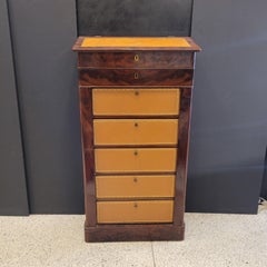 French Secretaire Cartonnier, Transition , wood leather