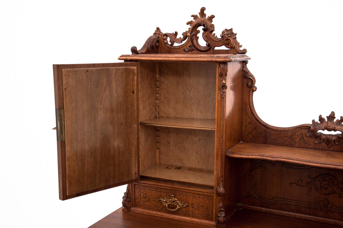 19th Century French Secretary Desk with a Chair from circa 1880