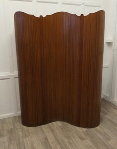 French Self Supporting Vertical Tambour Screen, Room Divider