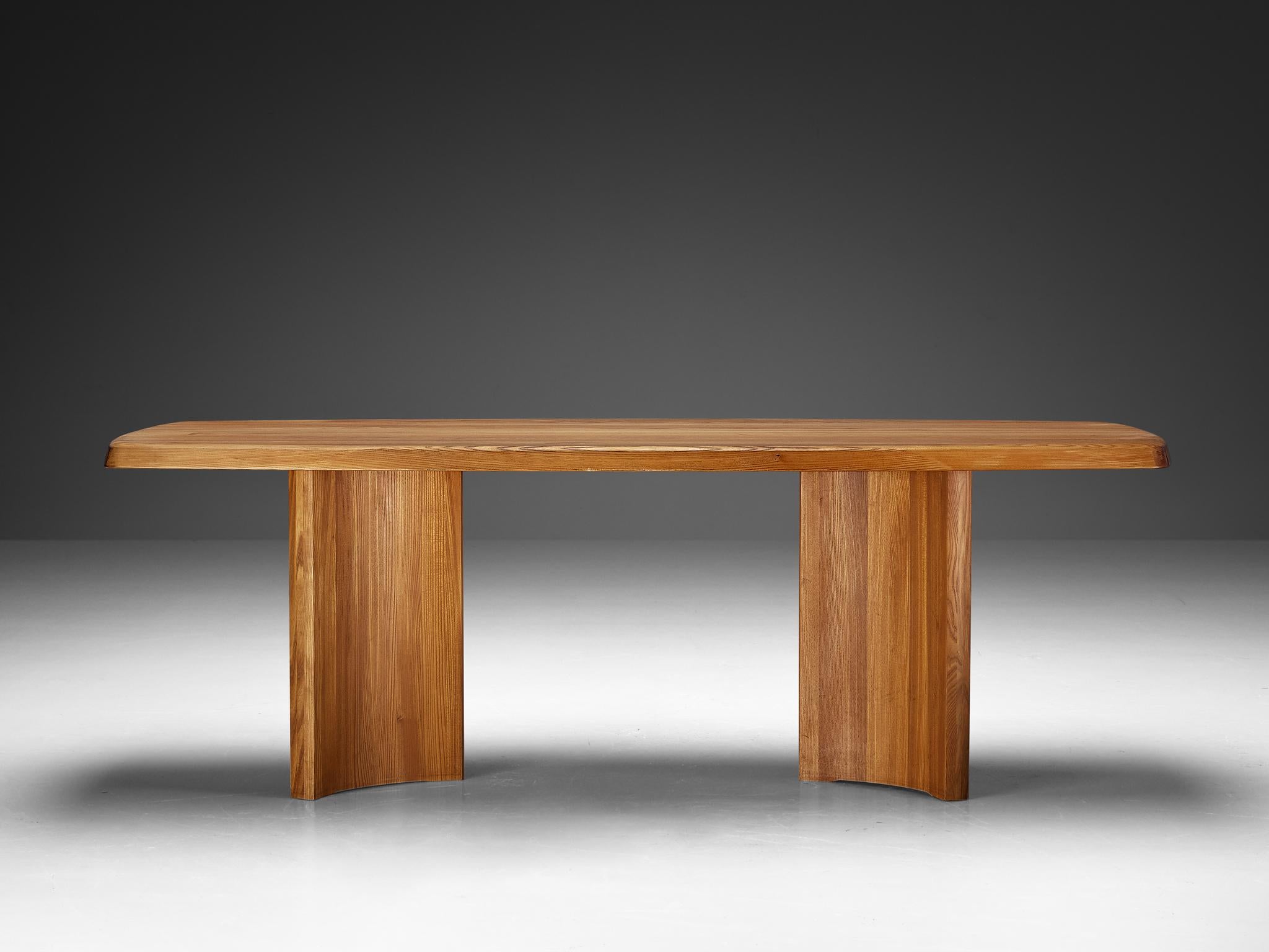 French Seltz Dining Table in Solid Elm 1
