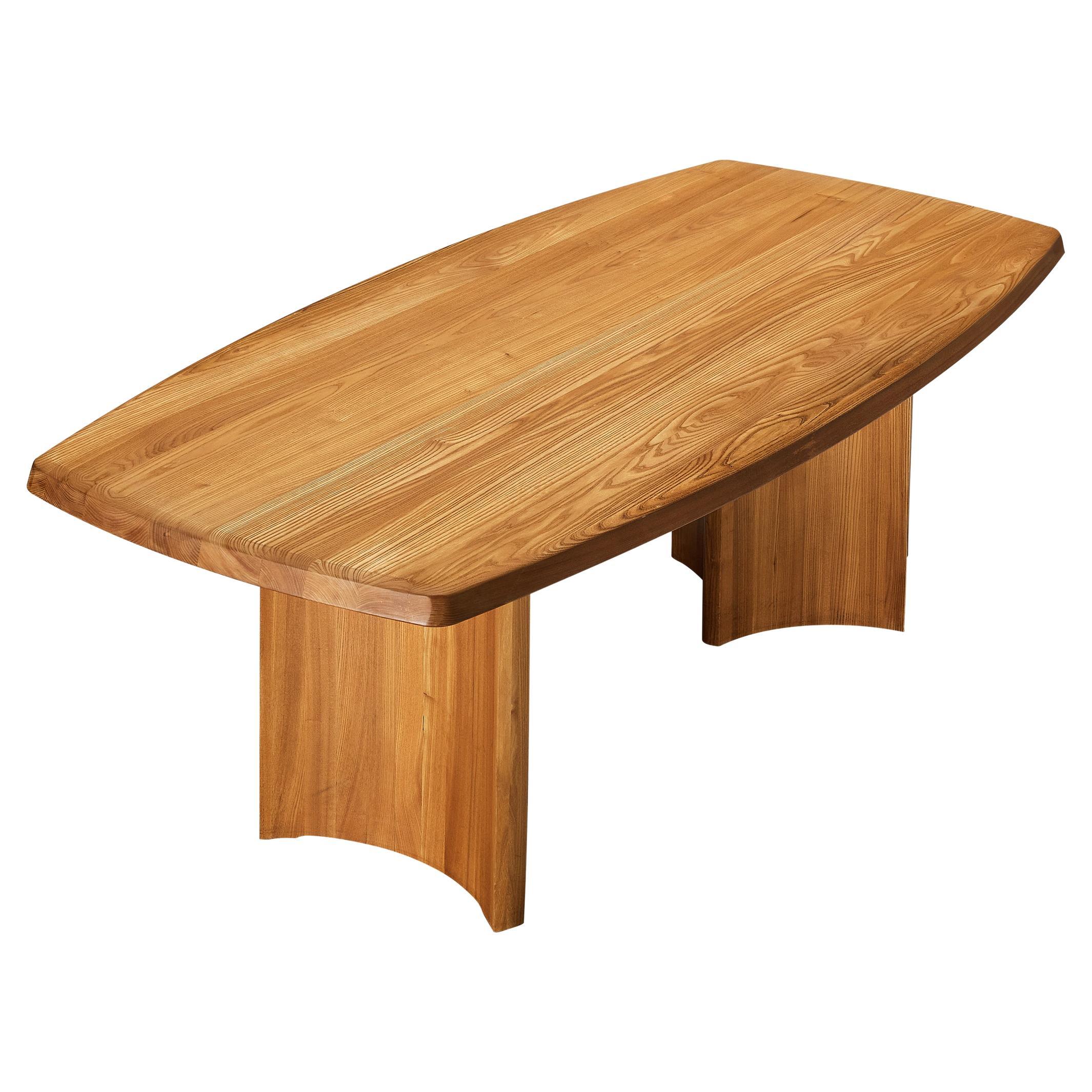 French Seltz Dining Table in Solid Elm 
