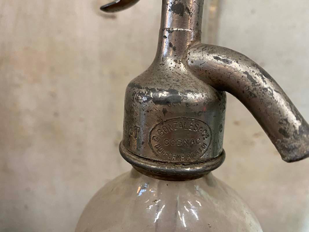 Art Nouveau French Seltzer Bottle from Around 1900