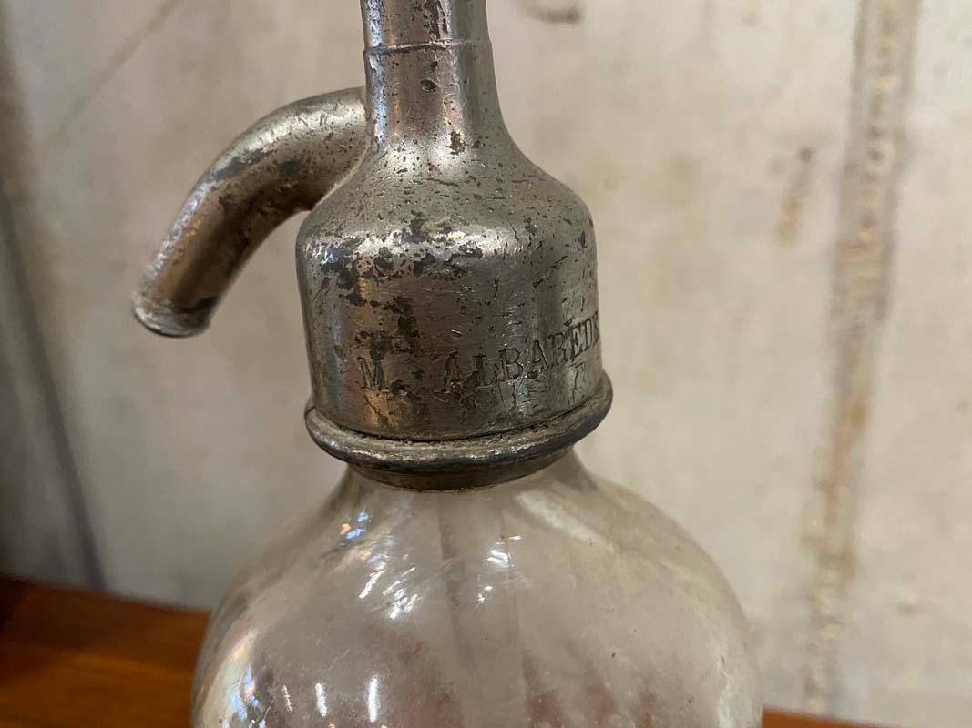 French Seltzer Bottle from Around 1900 In Fair Condition For Sale In Hamburg, DE