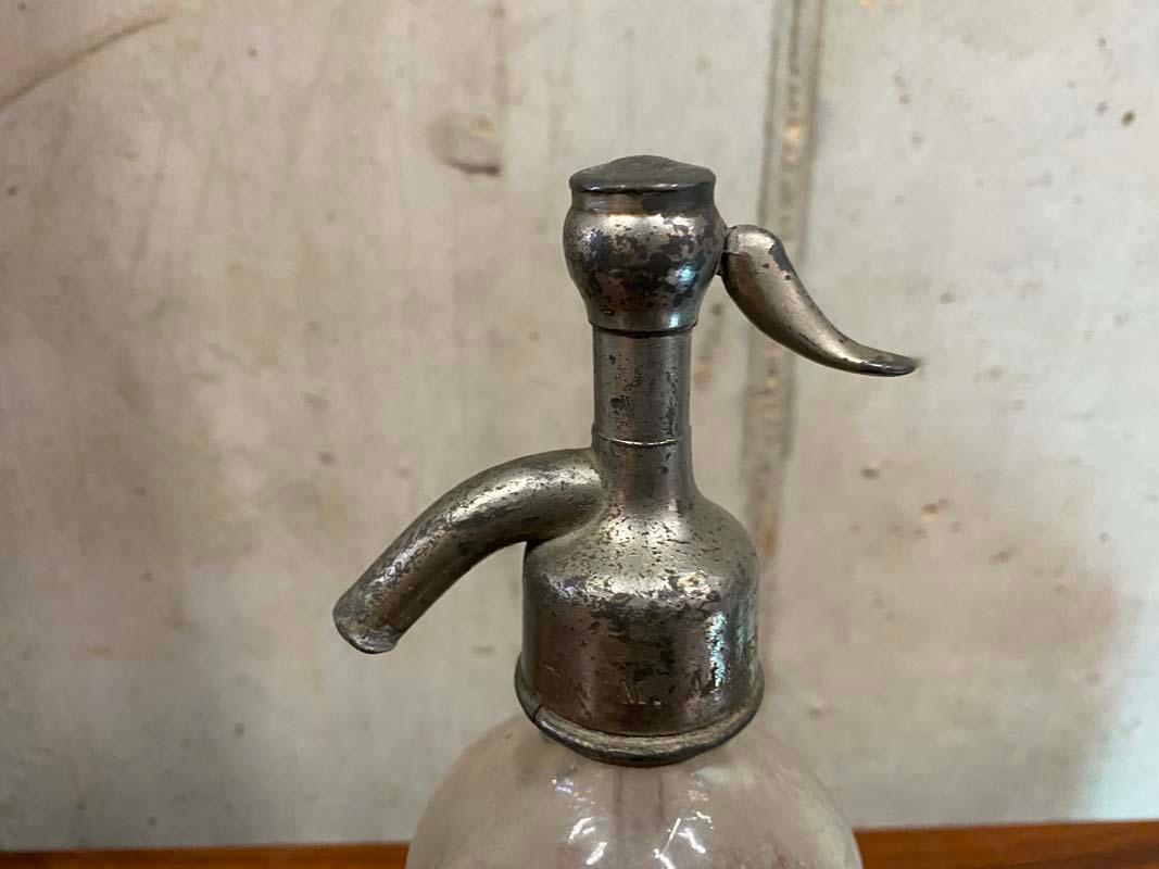 Early 20th Century French Seltzer Bottle from Around 1900 For Sale