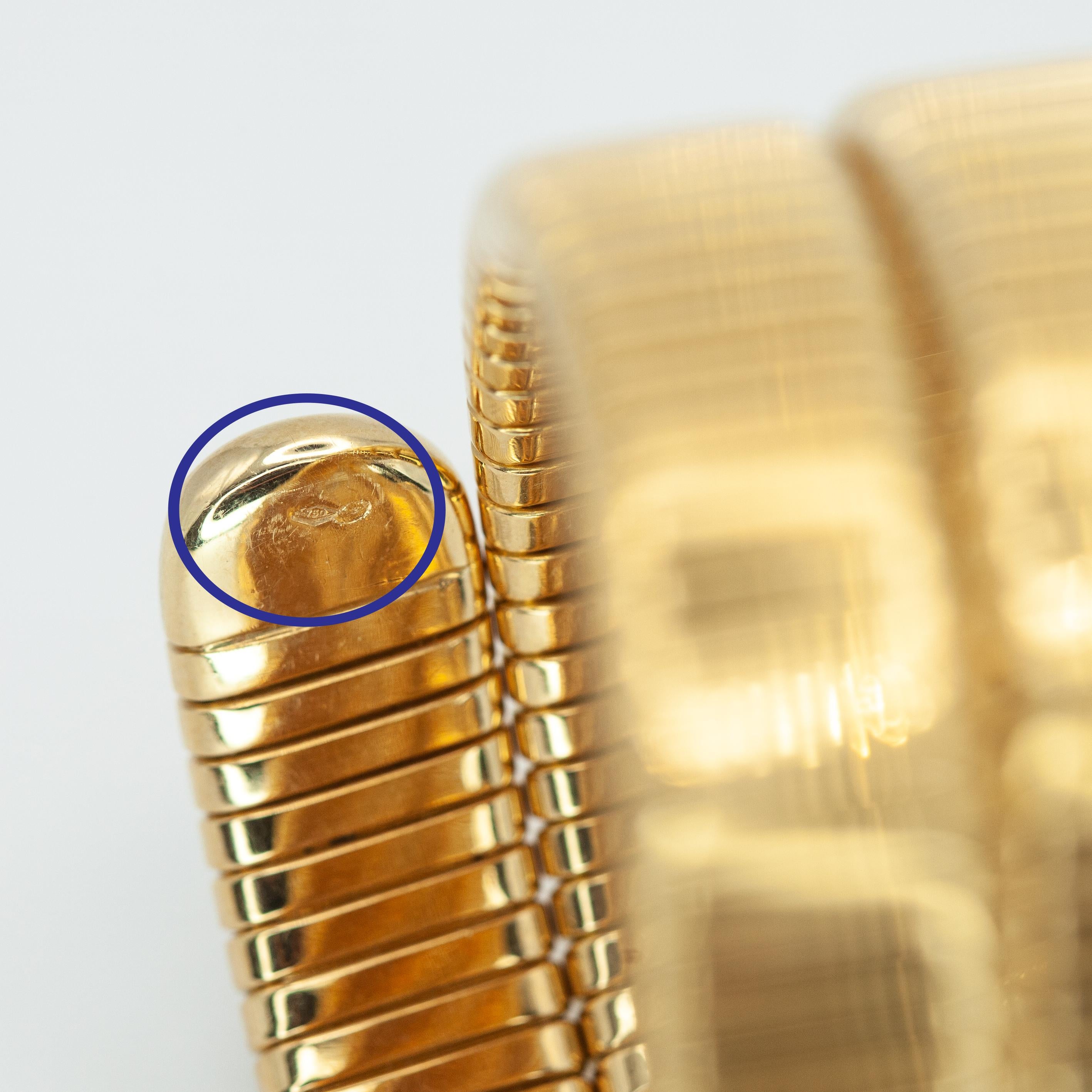 Bracciale a fascia con pavé di diamanti in oro giallo 18K in vendita 11