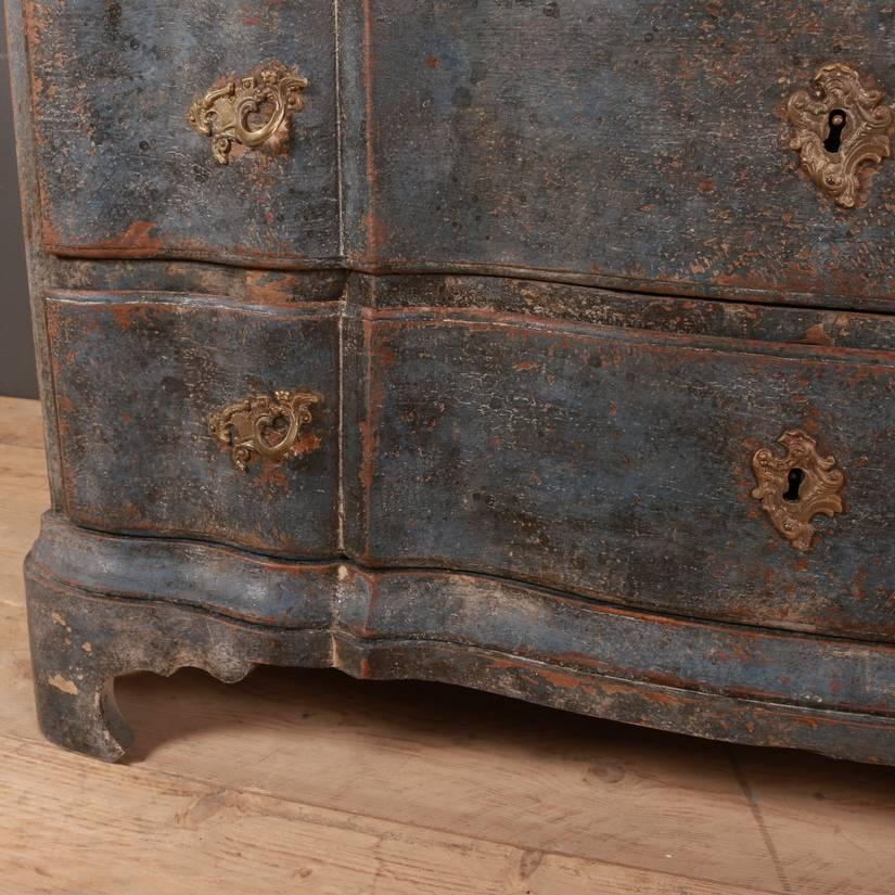 Pine French Serpentine Commode