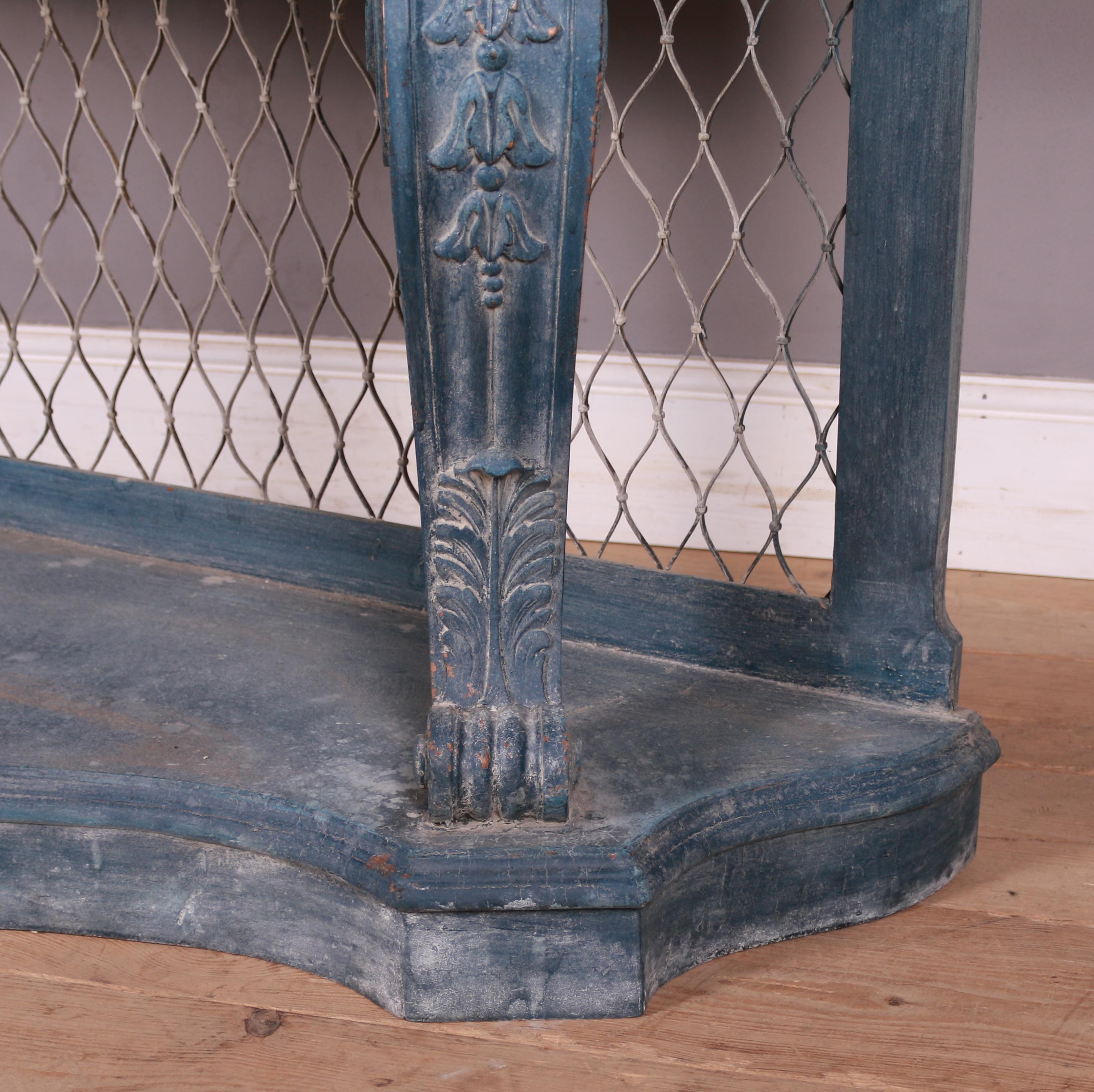 20th Century French Serpentine Console Table For Sale