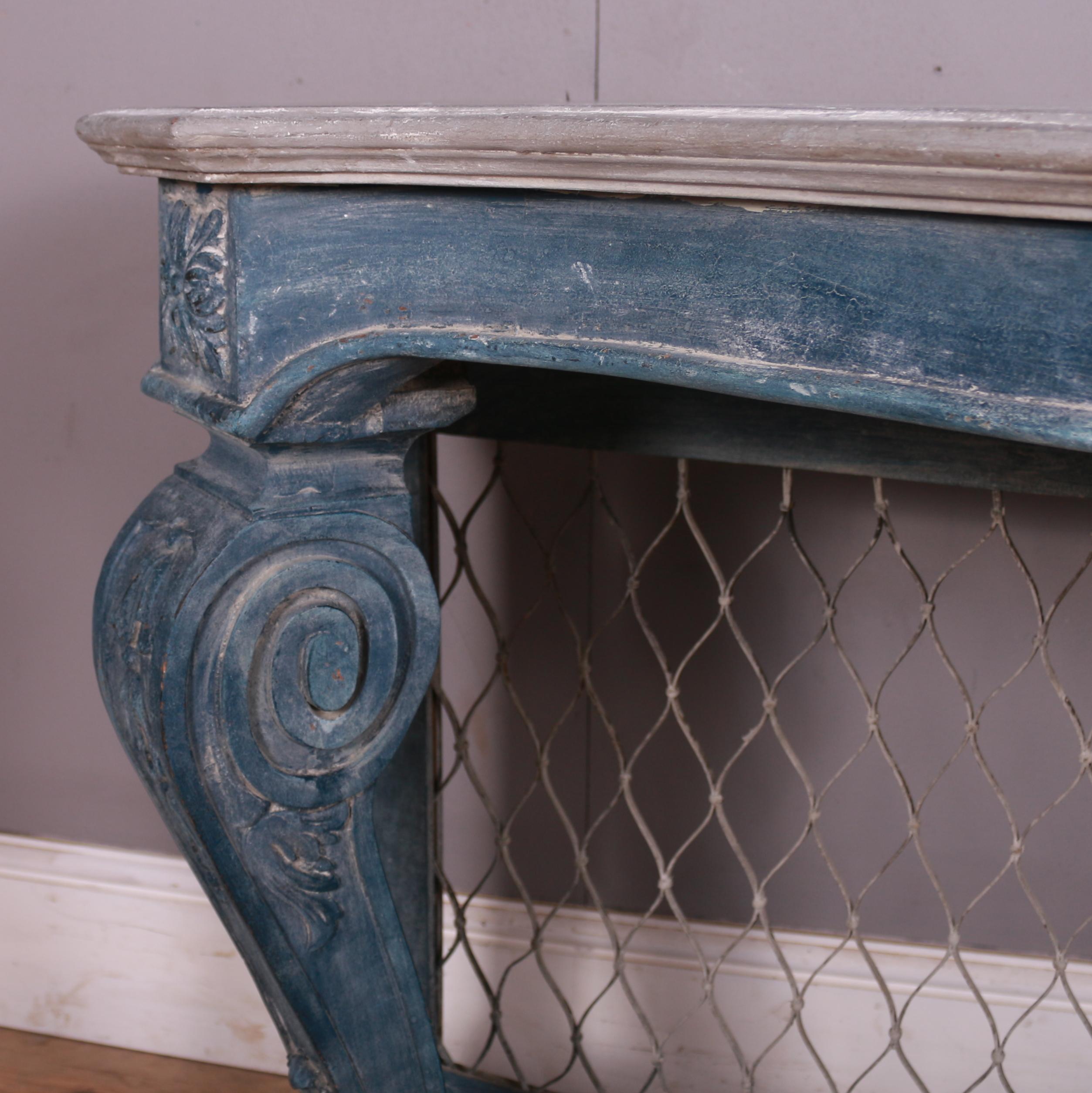 French Serpentine Console Table For Sale 3