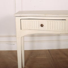 French Serpentine Front Side Table