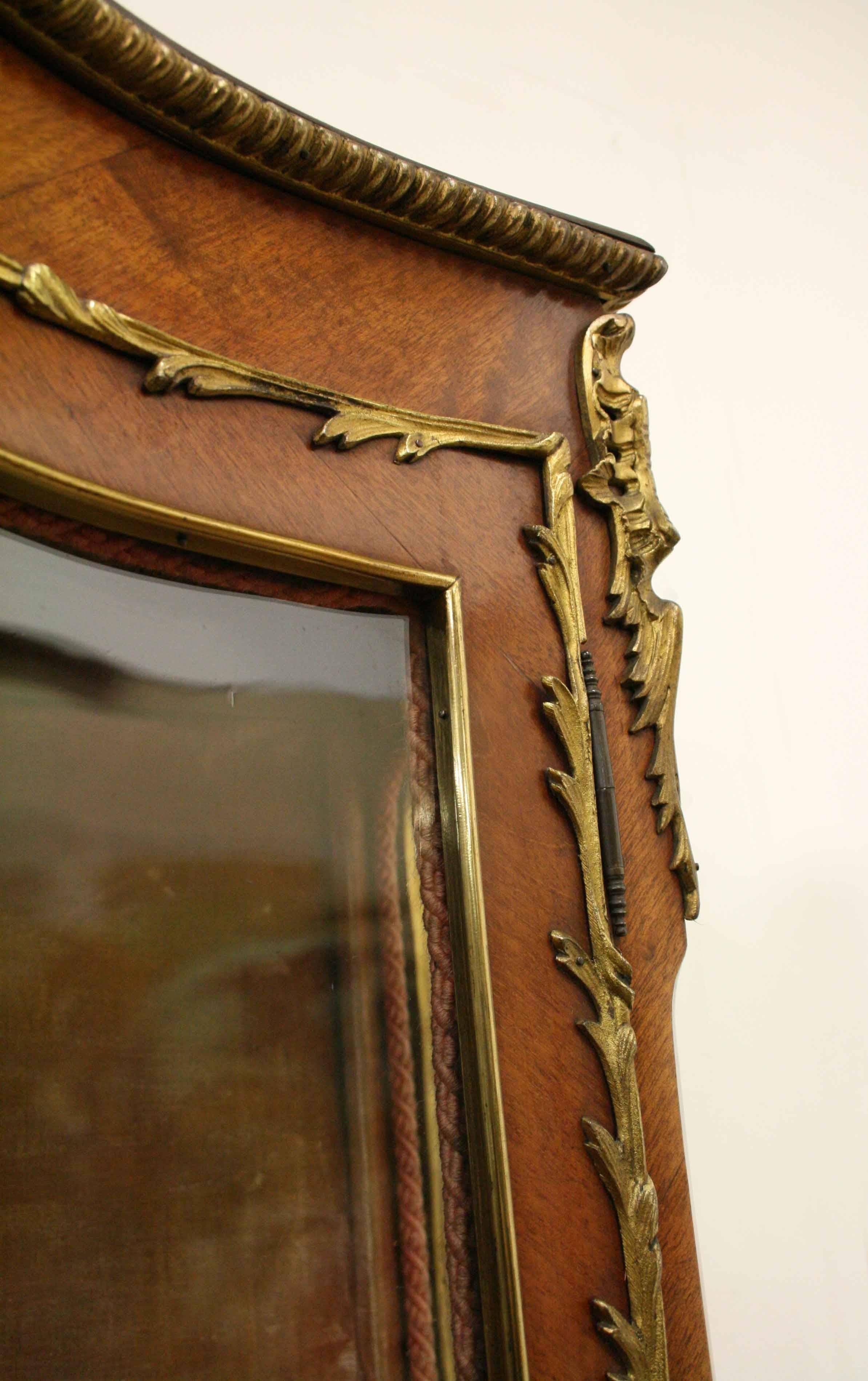 Brass French Serpentine Front Vernis Martin Cabinet, circa 1870 For Sale