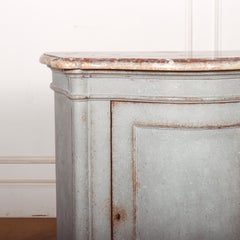 French Serpentine Marble Top Buffet