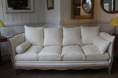 Serpentine Wooden 20th Century Daybed Sofa Centre Bench Bed Louis XV Style