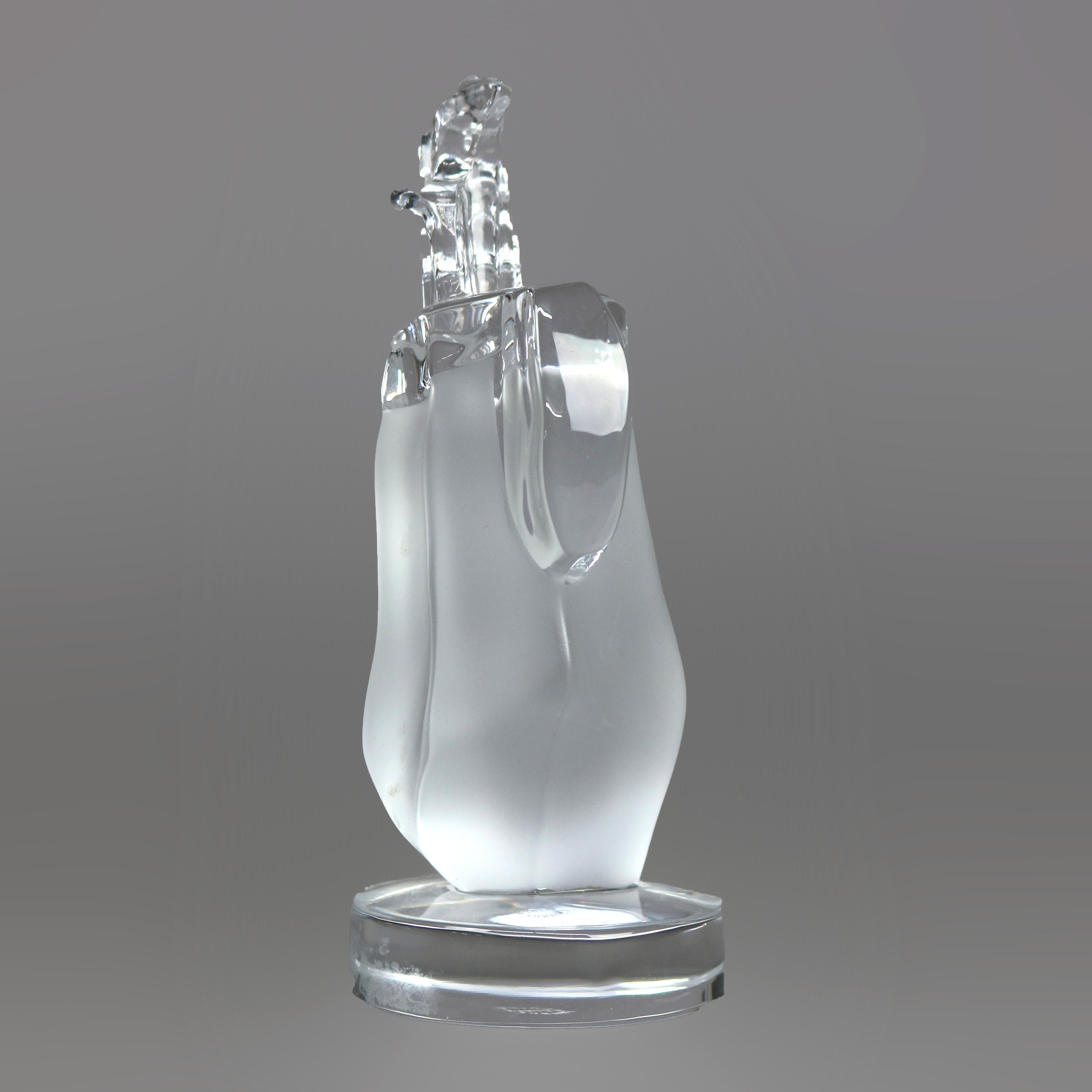 French Sevres Crystal Figural Golf Bag 20th C 1