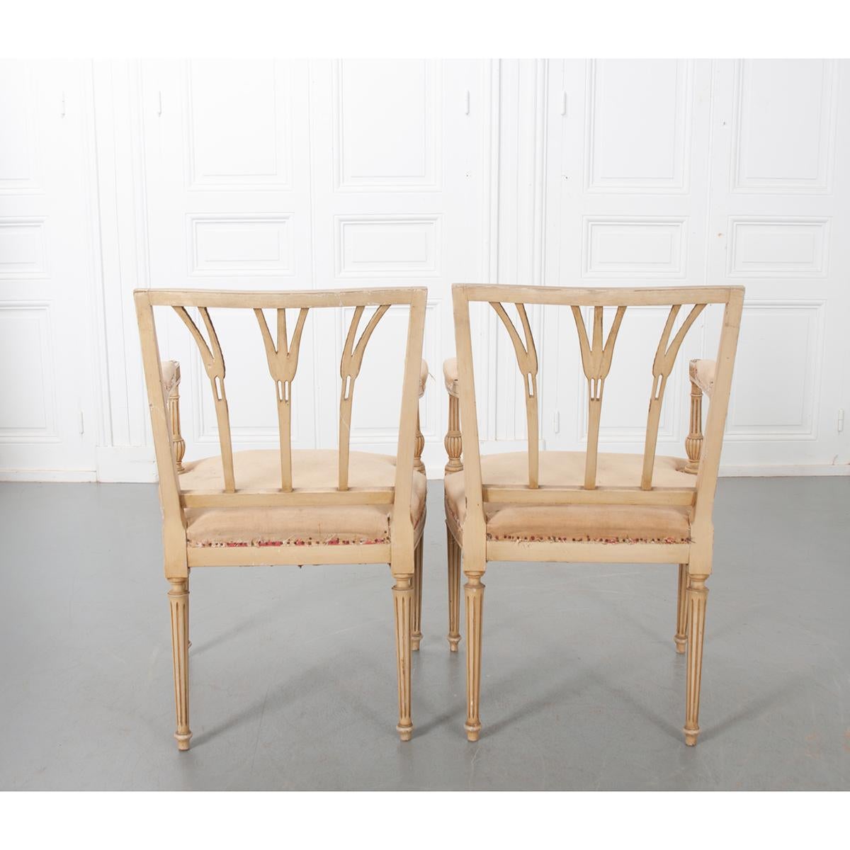 19th Century French Set of 10 Louis XVI-Style Dining Chairs