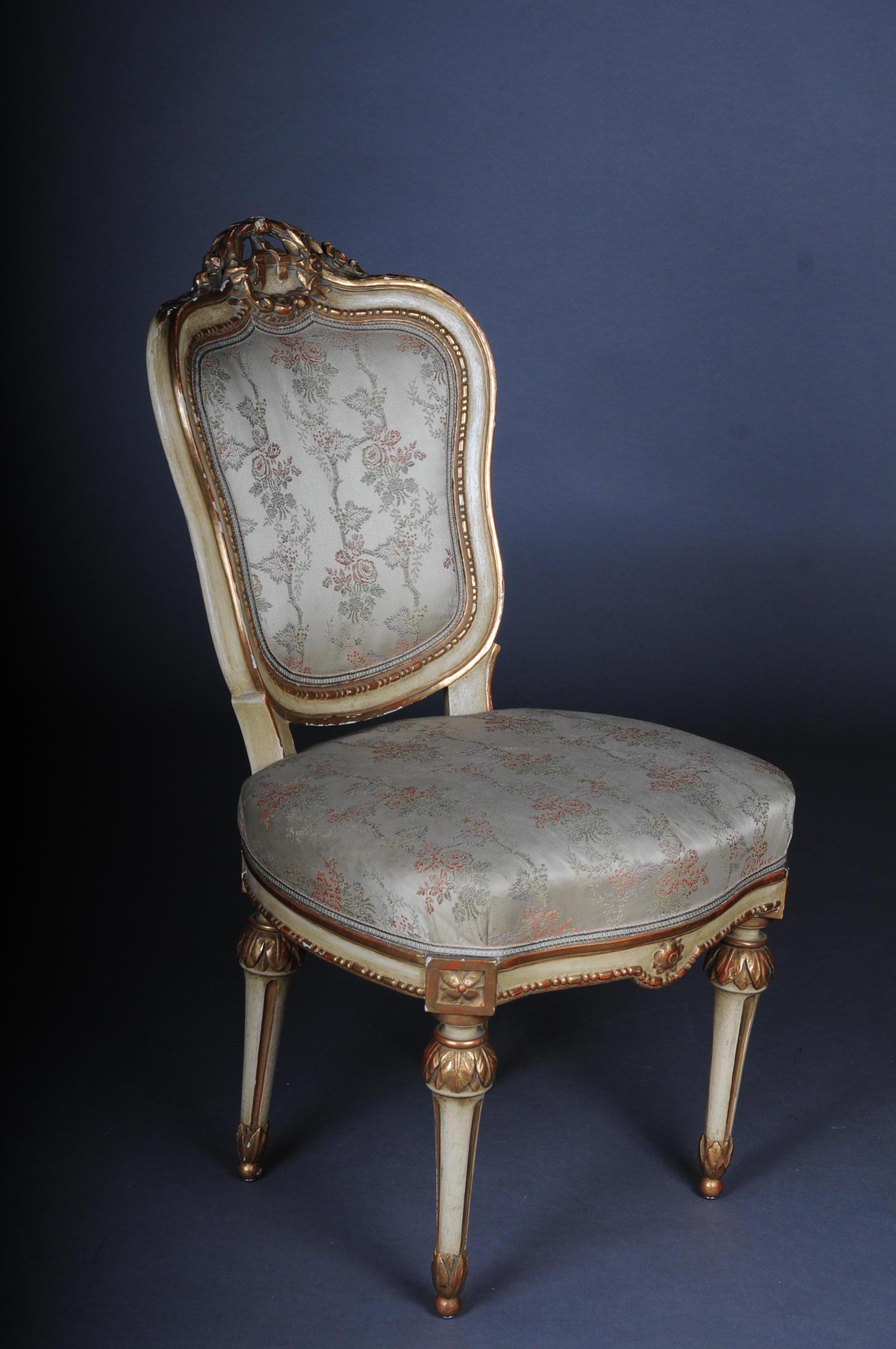 French Set of 18 Salon Chairs / Armchairs, Napoleon III For Sale 4