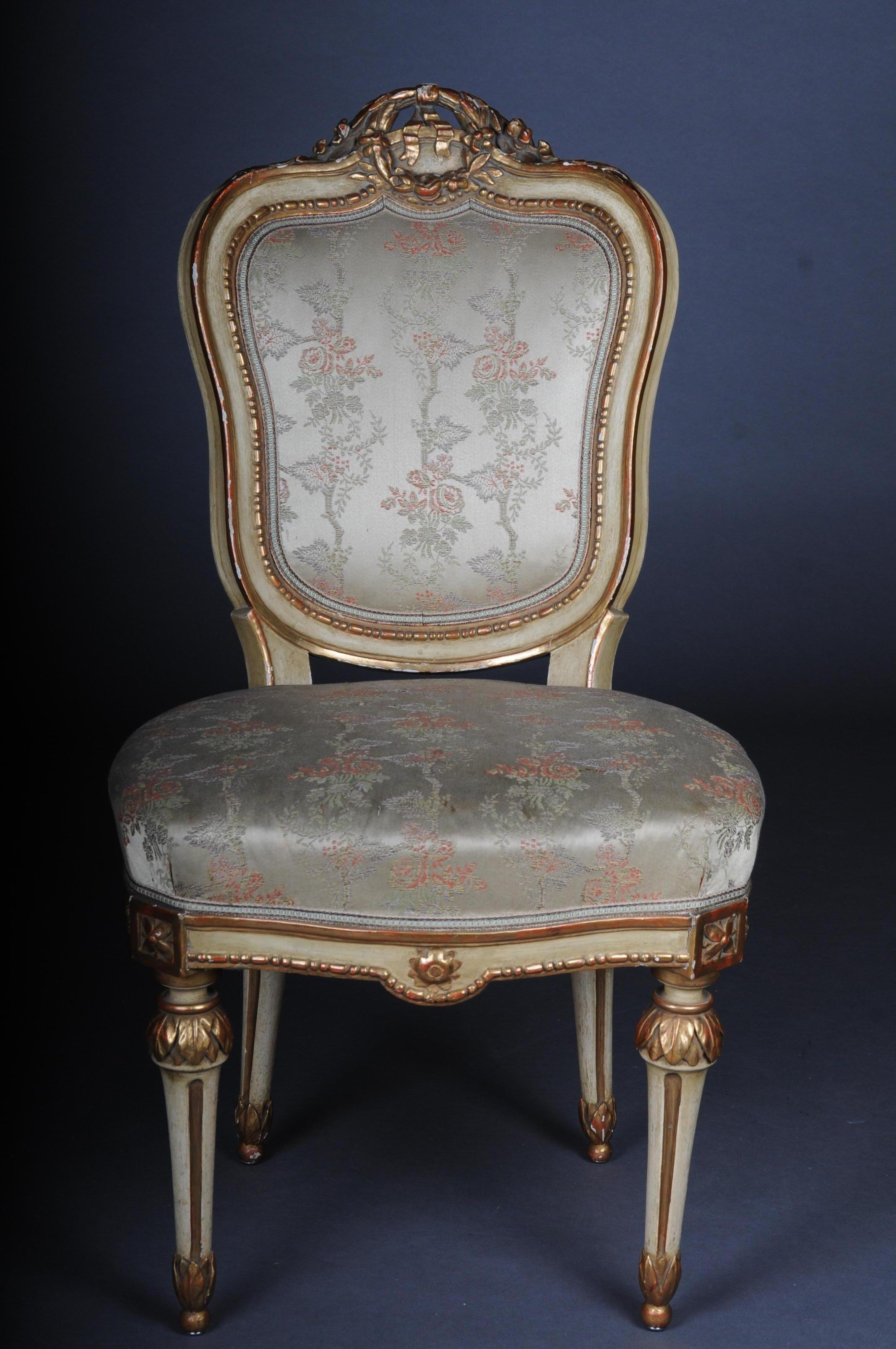 French Set of 18 Salon Chairs / Armchairs, Napoleon III For Sale 3