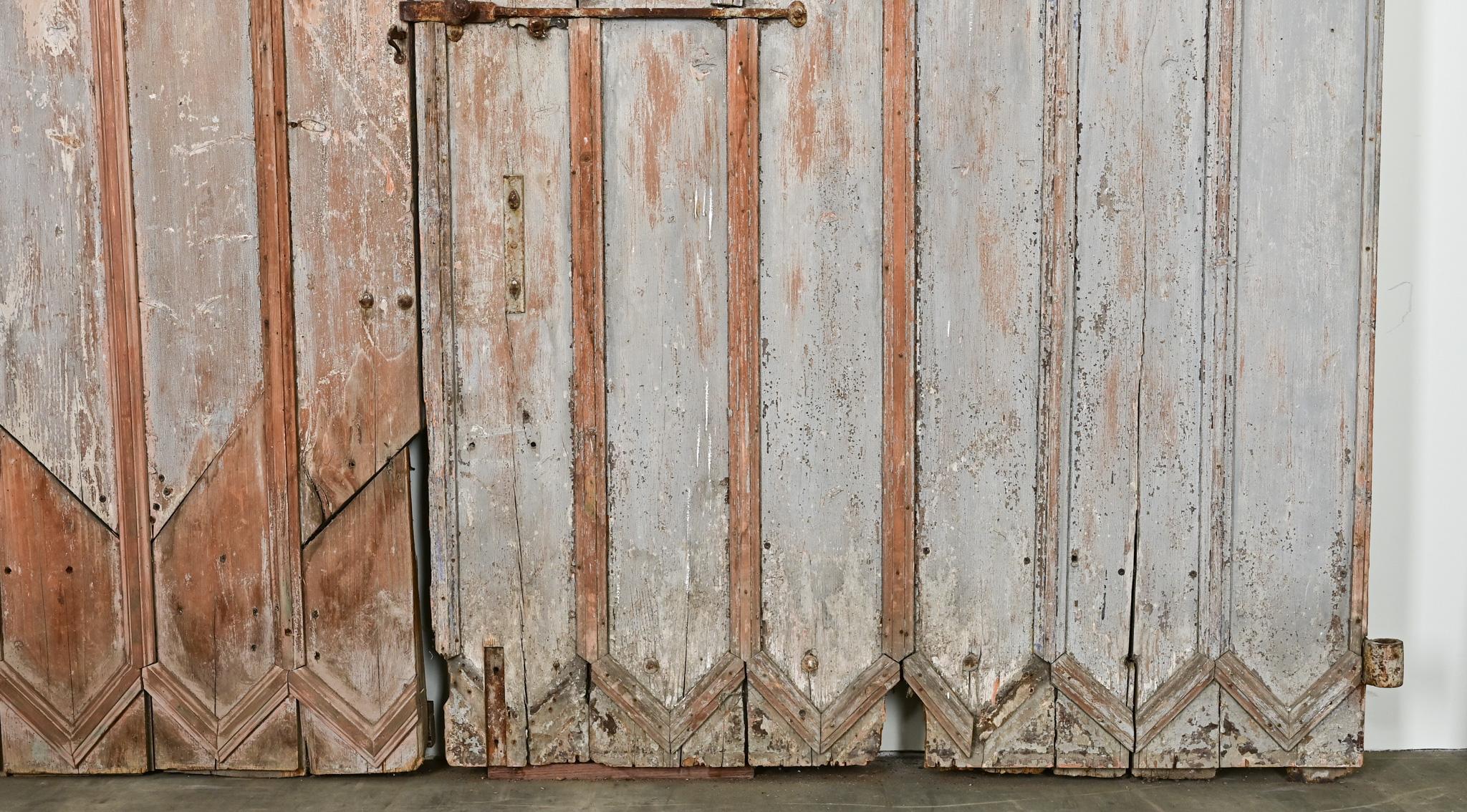 French Set of 19th Century Entry Doors For Sale 7