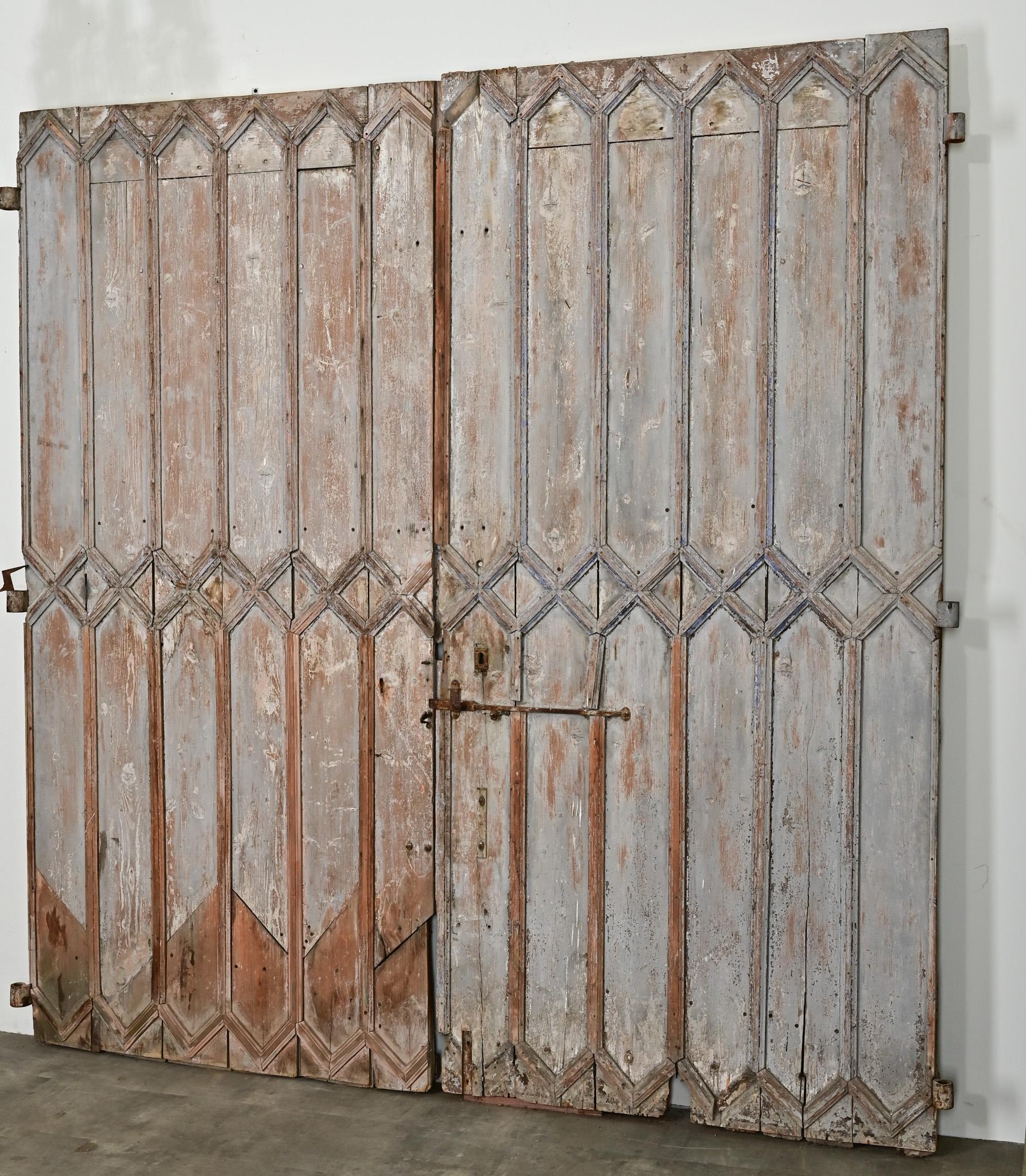French Set of 19th Century Entry Doors For Sale 1