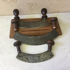 French Set of 3 Iron Choppers, circa 1900