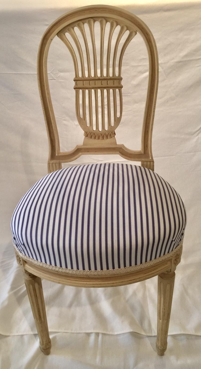 French Set of 4 Louis XVI Style Hot Air Balloon Montgolfier Chairs 10