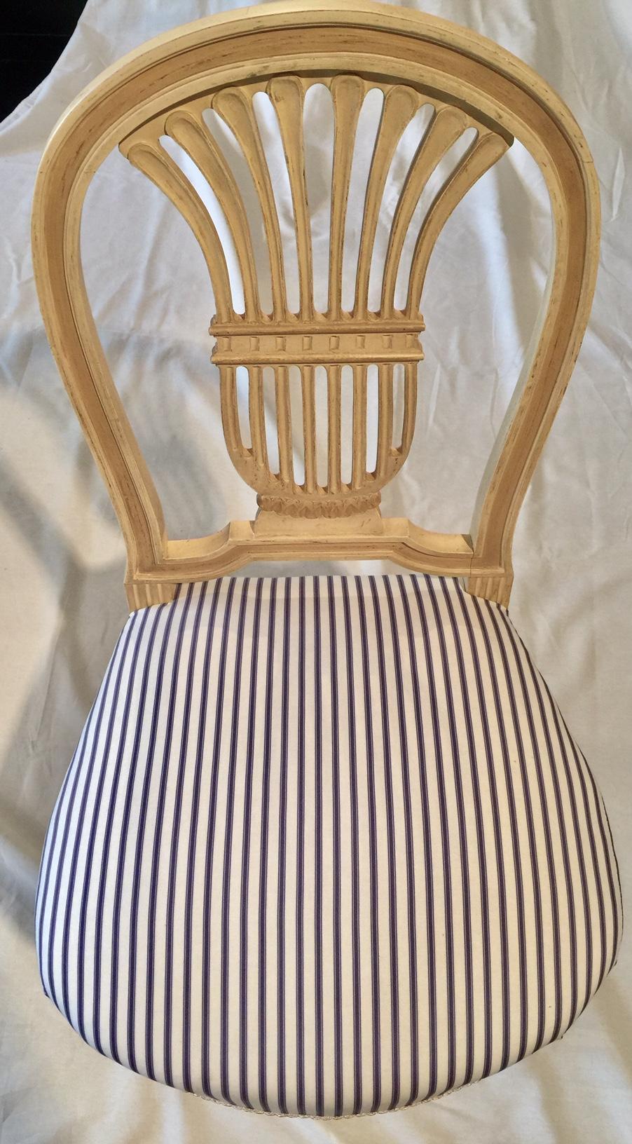 19th Century French Set of 4 Louis XVI Style Hot Air Balloon Montgolfier Chairs