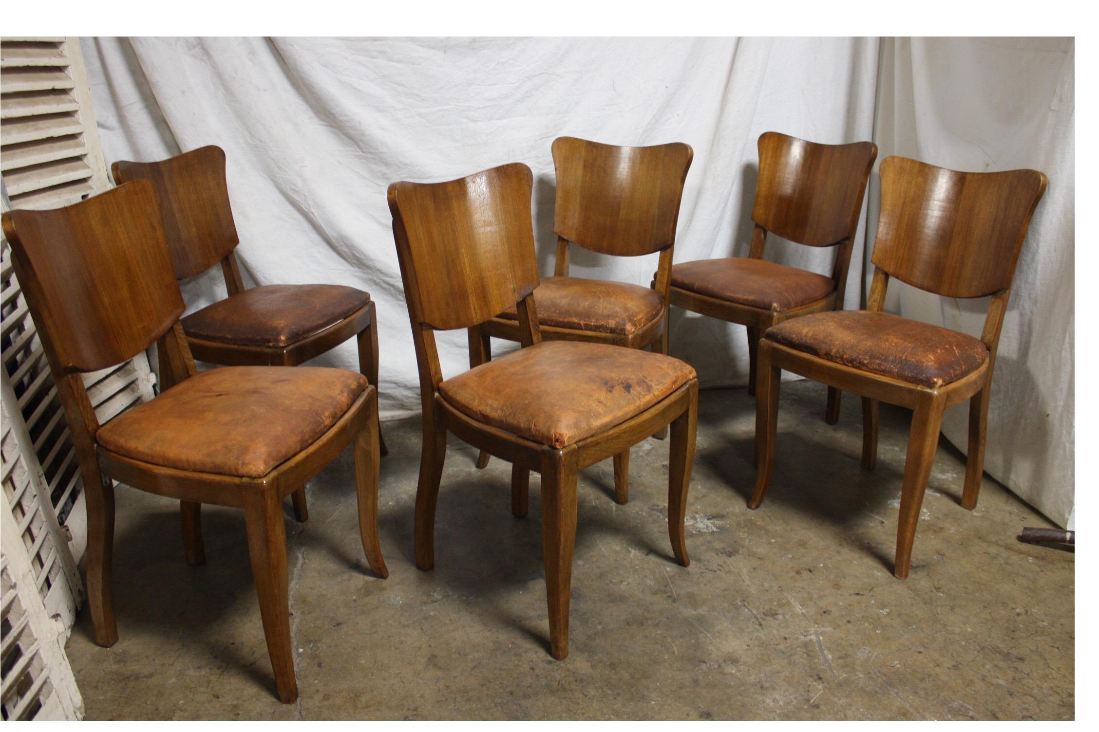 French Set of 6 Dining Chairs In Good Condition In Stockbridge, GA