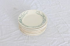 French Set of Eleven Creil & Montereau Dessert Plates