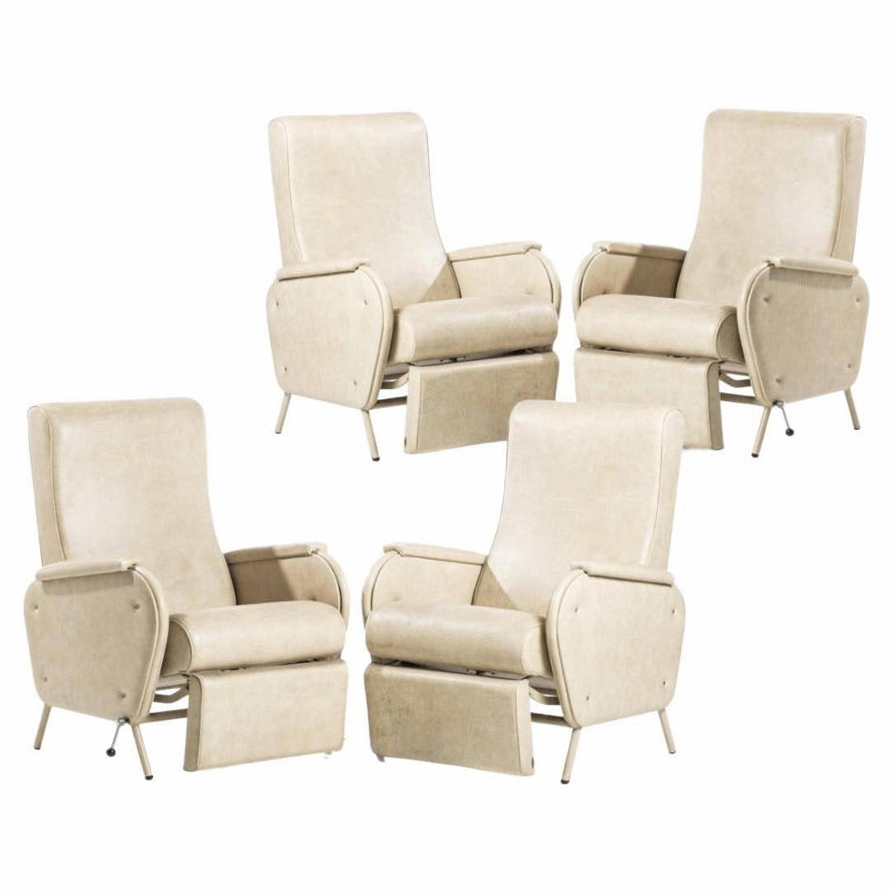 French Set of Four Art Deco Chairs, Early 20th Century For Sale 1