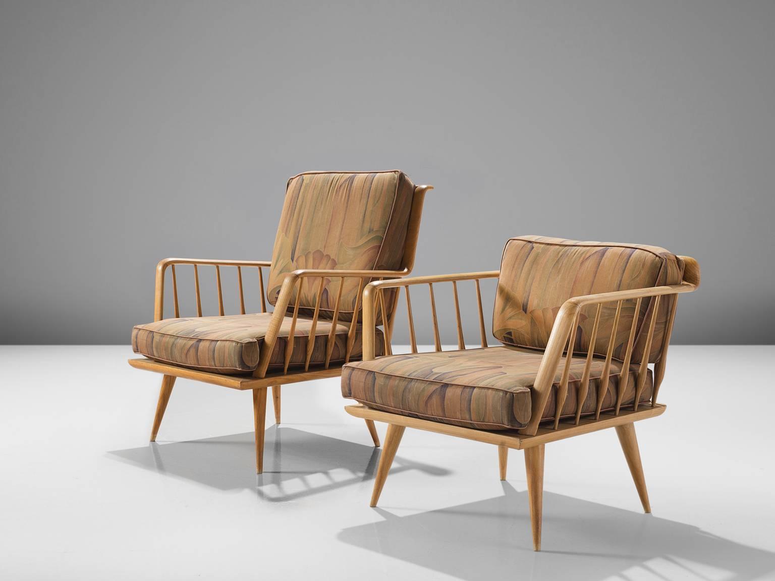 French Set of Two Sculptural Lounge Chairs In Good Condition In Waalwijk, NL