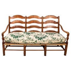 French Settee with Rush Seat