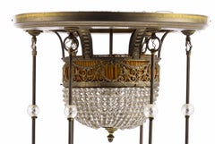 French, Seven Light Ceiling Lamp 19th Century