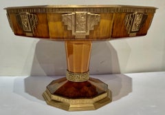 French Sèvres Centerpiece Art Deco Coupe with Metal Details
