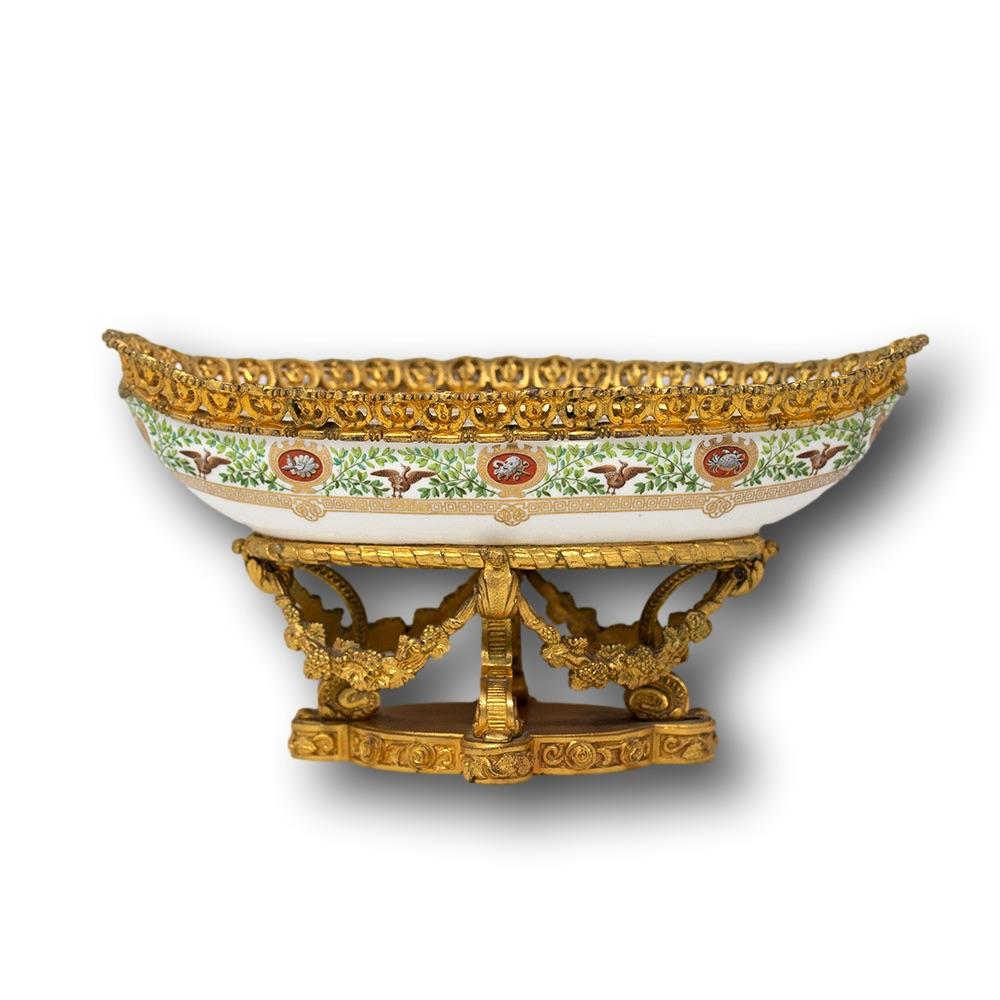 Cast French Sevres Château de Fontainebleau Porcelain Serving Dishes For Sale