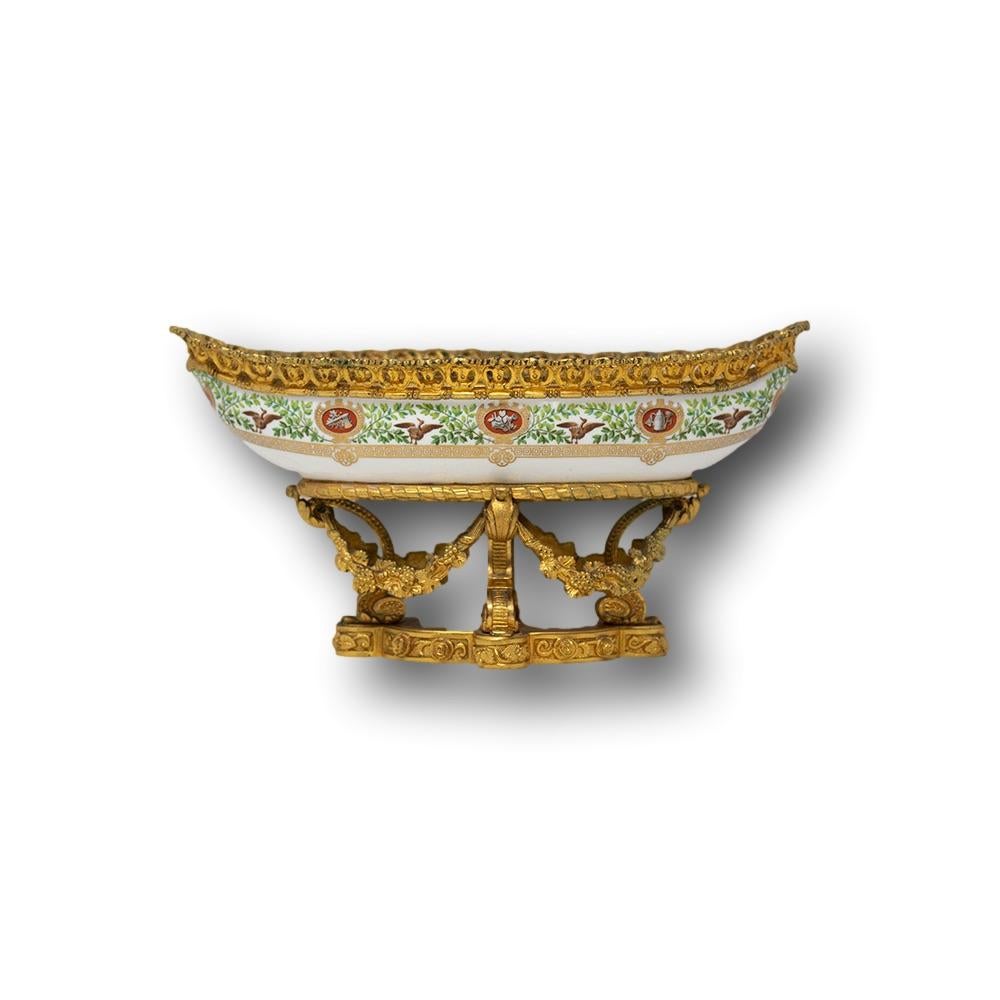 19th Century French Sevres Château de Fontainebleau Porcelain Serving Dishes For Sale