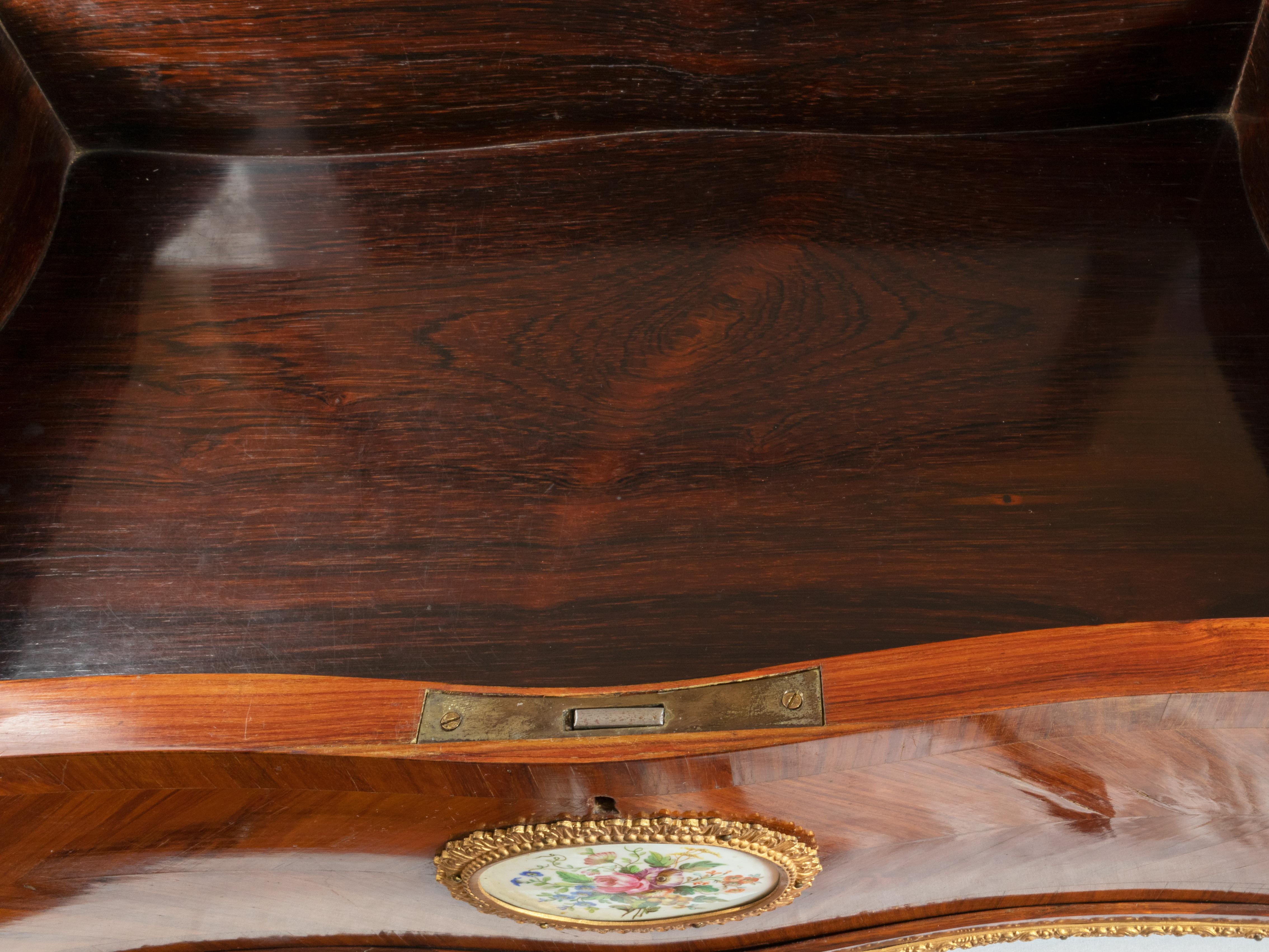 Scatola di vanità con specchio in legno francese Sèvres Luigi XVI, XIX secolo in vendita 9