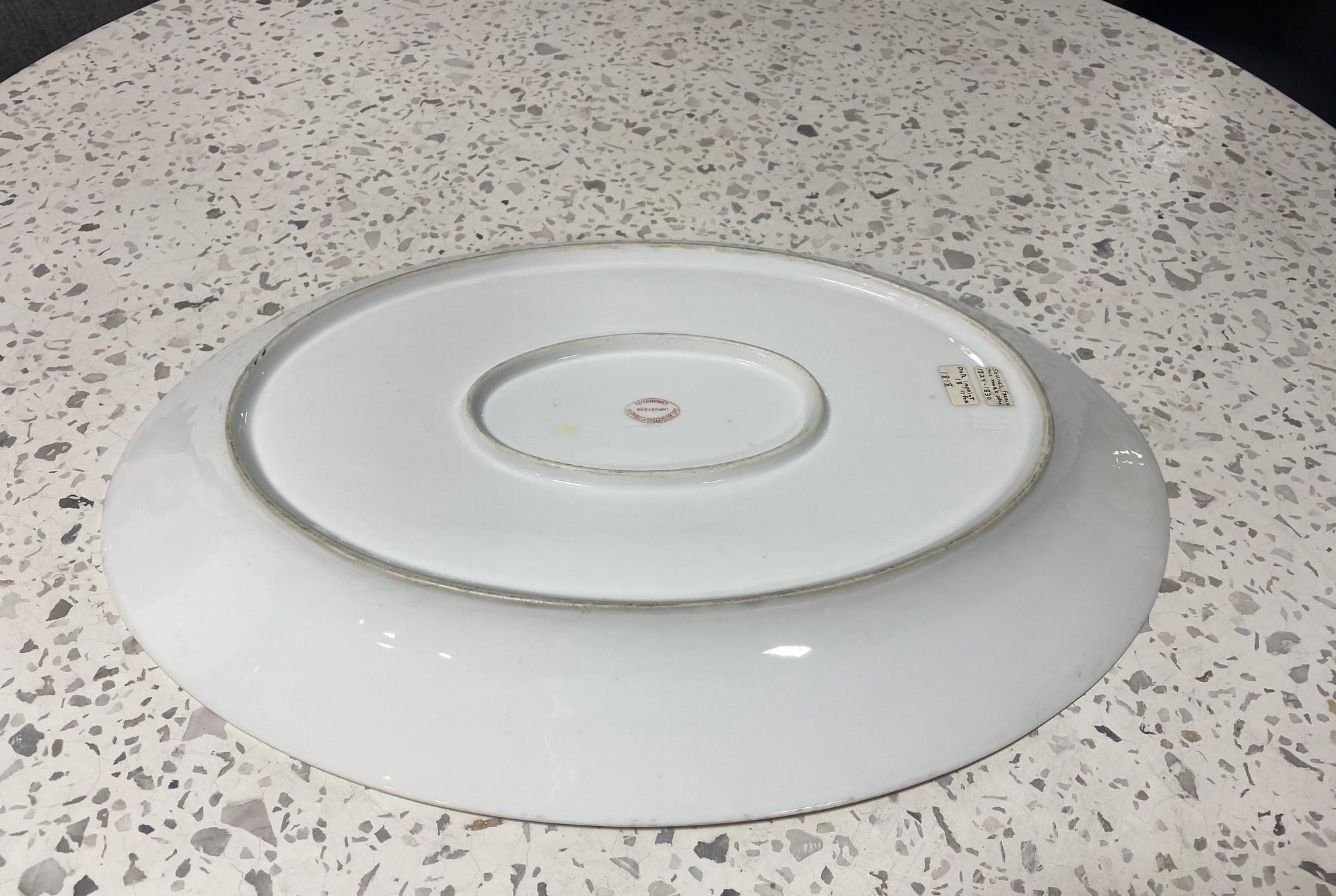 Sèvres Signé Marqué Début 19ème siècle Porcelaine Assiette Plat Charger en vente 4