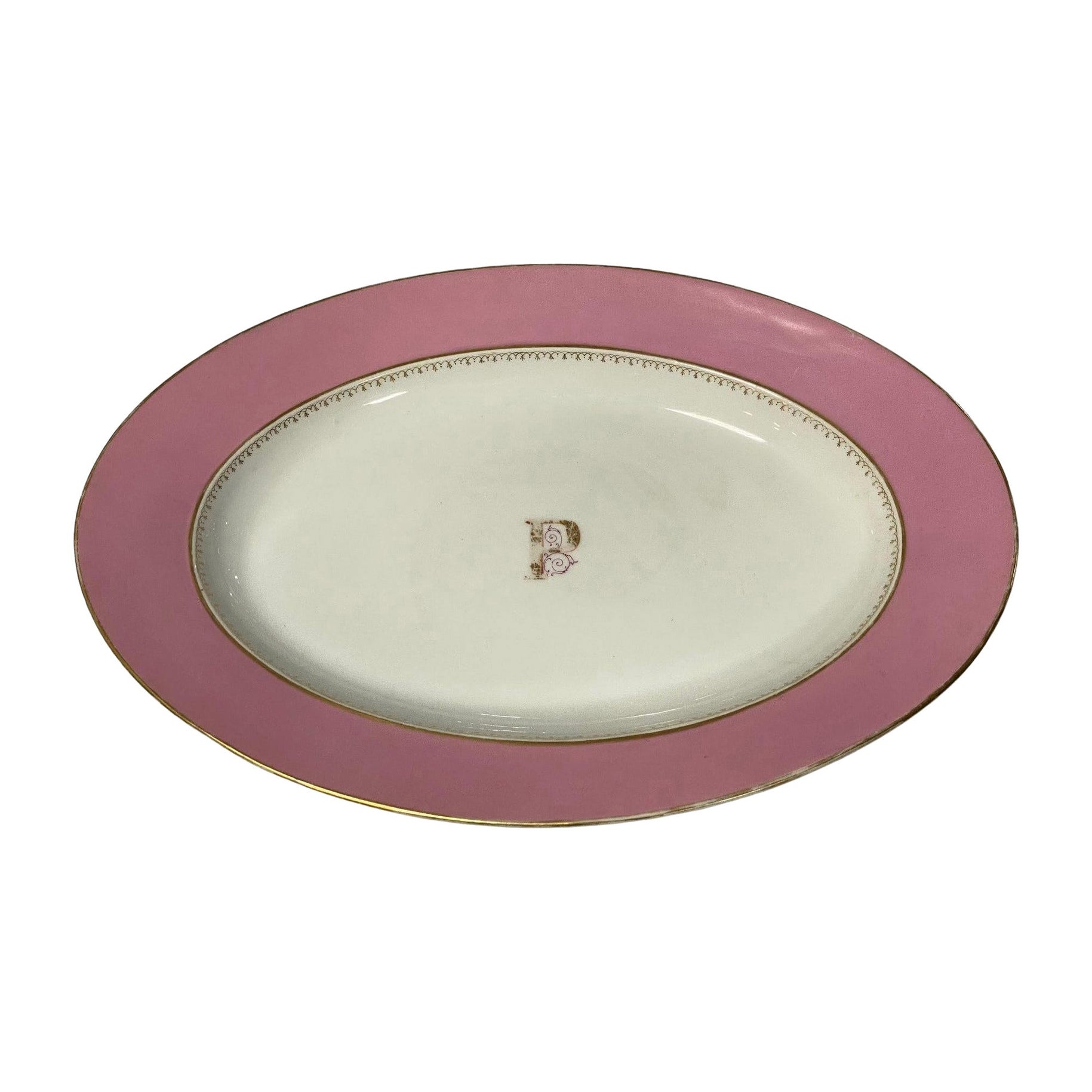 French Sèvres Signed Marked Early 19th Century Porcelain Plate Platter Charger