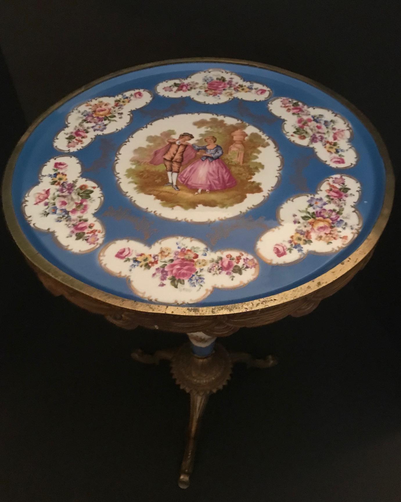 porcelain side table