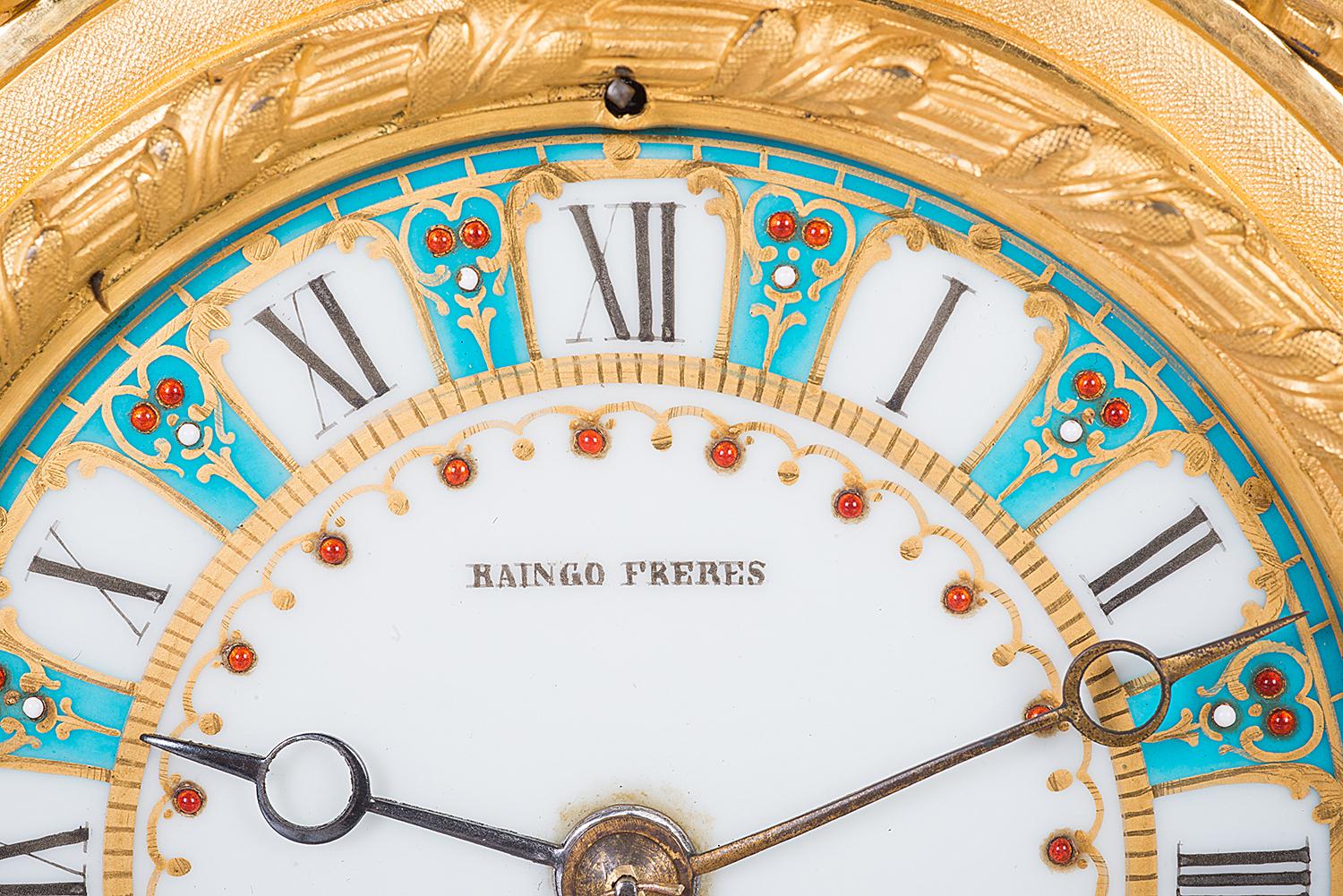 Französisches Uhren-Set im Sevres-Stil, 19. Jahrhundert 3