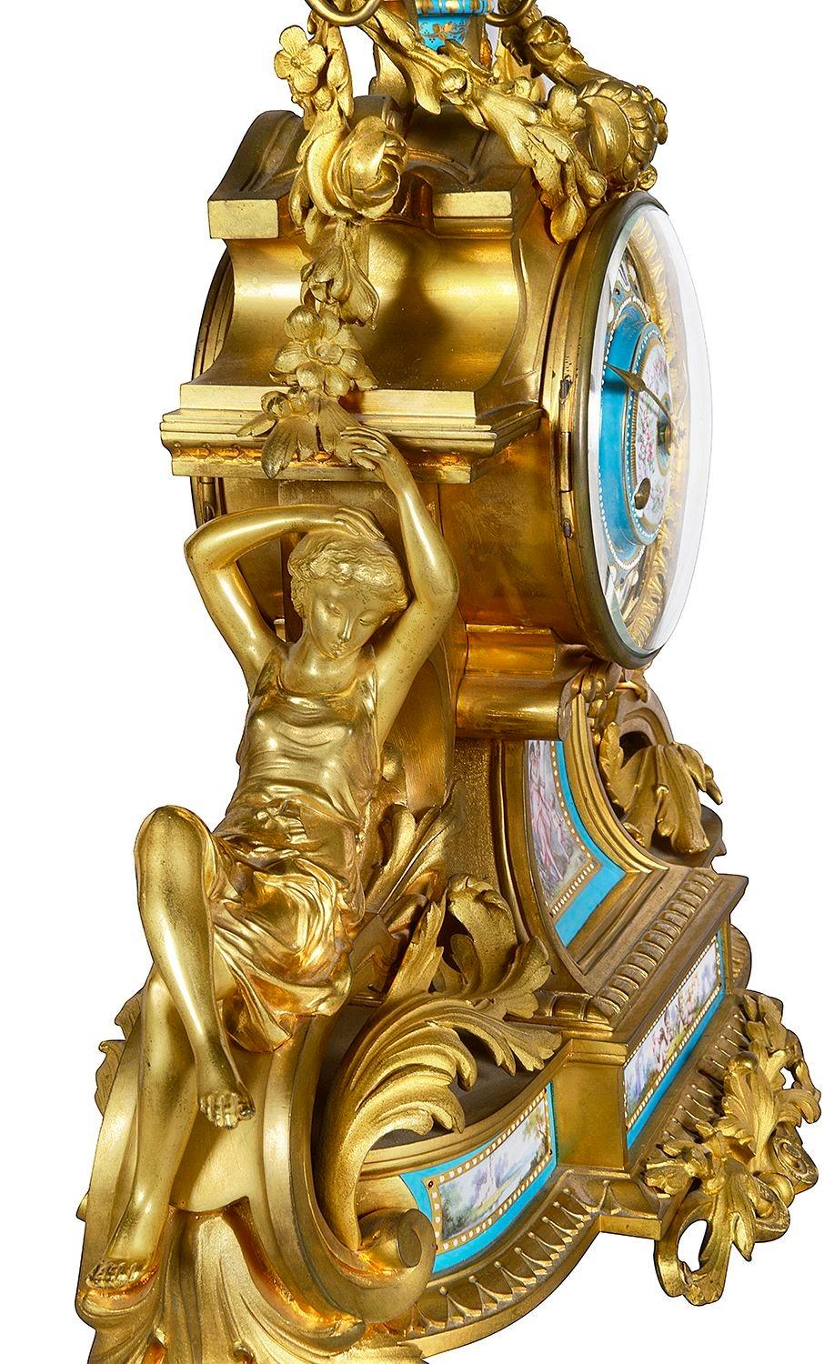 Französische Uhr im Stil von Sèvres, 19. im Angebot 2