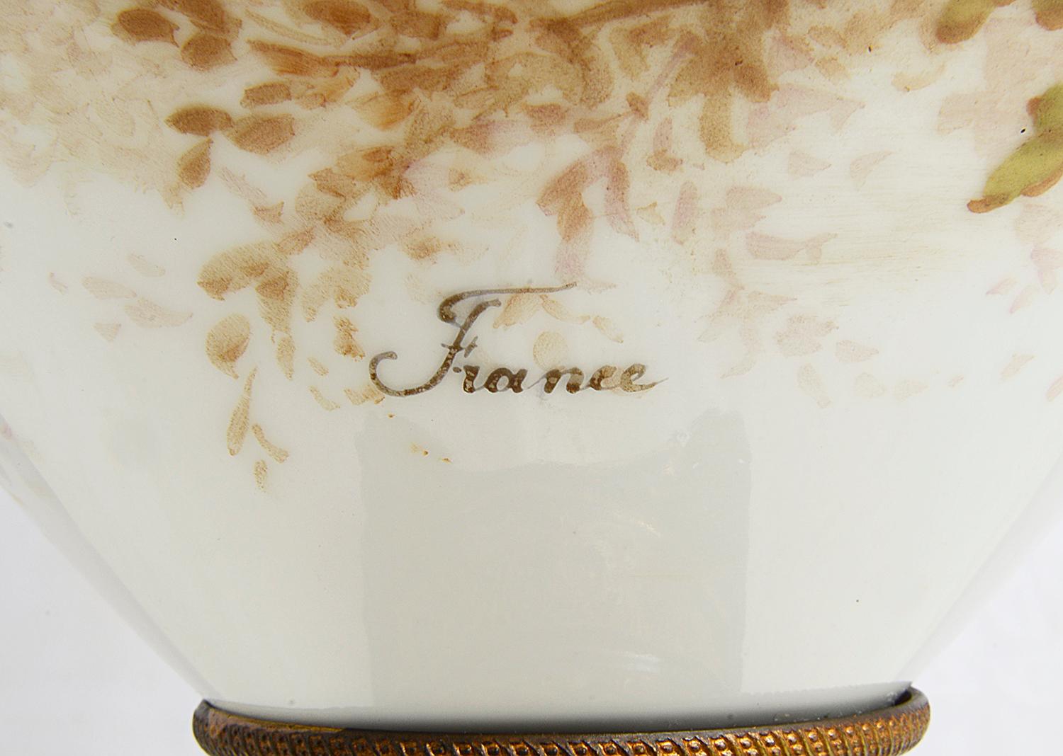 20th Century French Sevres Style Porcelain Vase For Sale