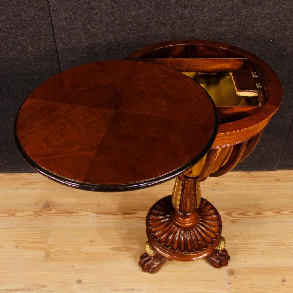 French Sewing Table in Mahogany Wood from 20th Century 1