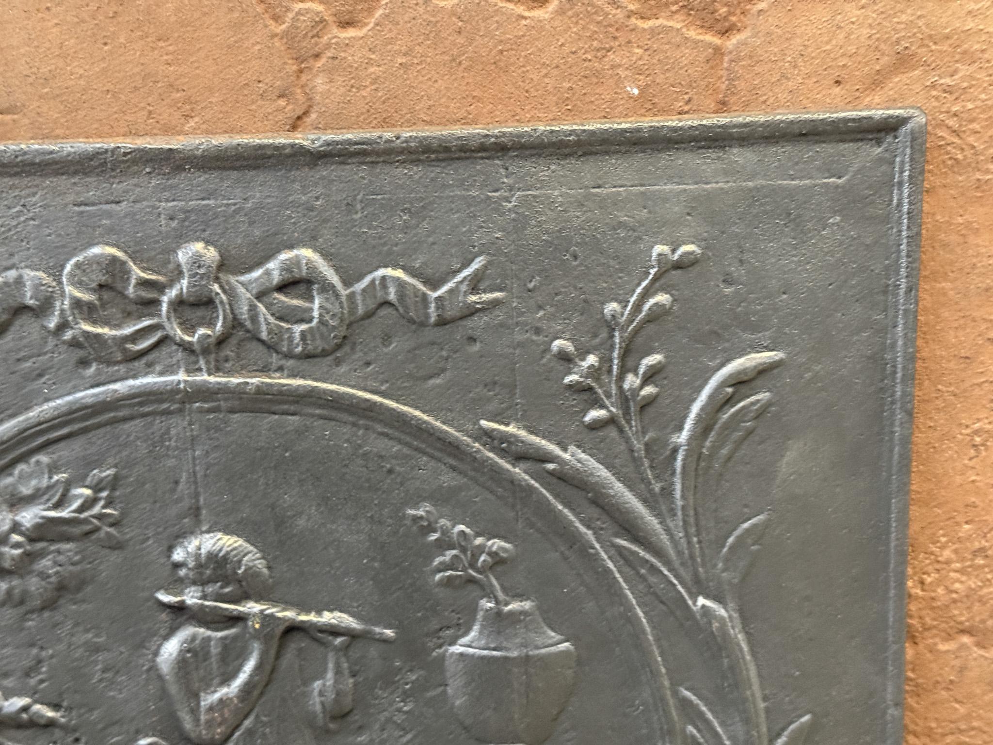 Rivestimento del camino francese 'Shepherd' / Backsplash, periodo Napoleone III In condizioni buone in vendita a Soest, NL
