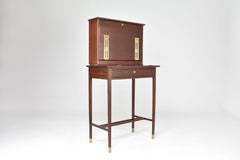 Bureau console français Sheraton Revival Bonheur du Jour 1930s