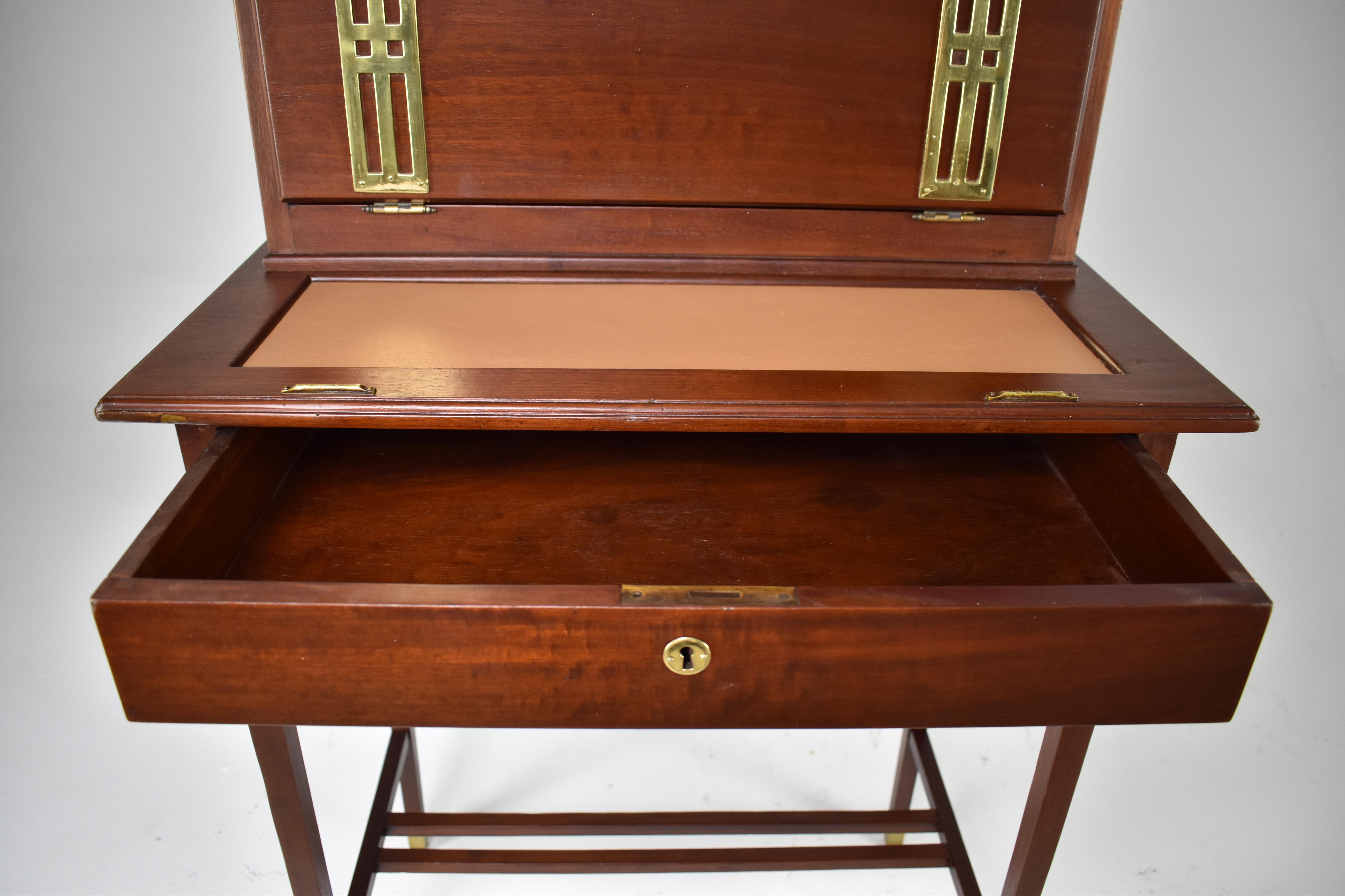 French Sheraton Revival Bonheur du Jour Console Desk 1930s  For Sale 2