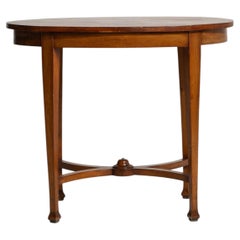 French Sheraton Revival Side Table, Inlaid Wood, Circa 1900