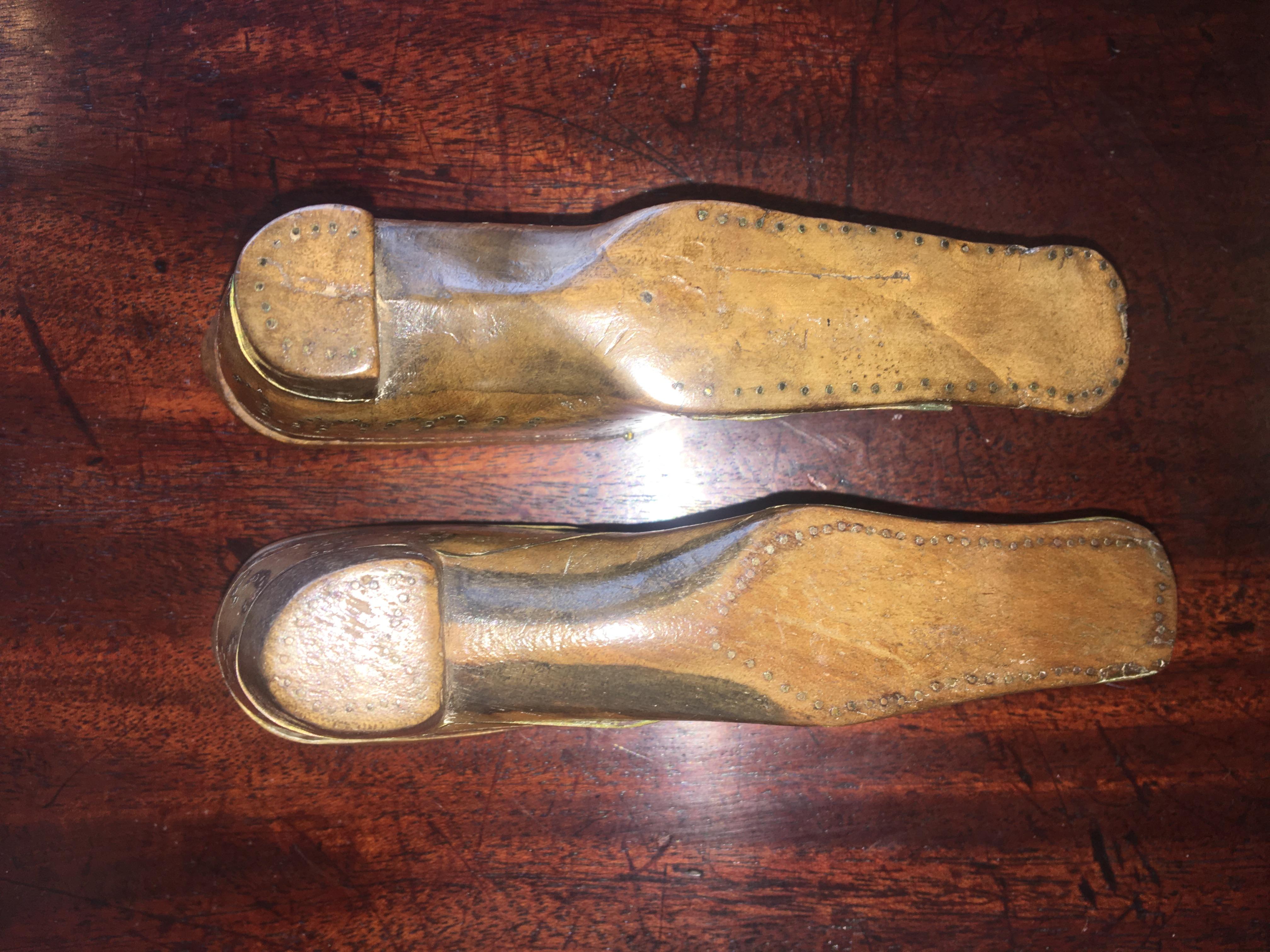 Mid-19th Century French Shoe Form Snuff Boxes, 19th Century