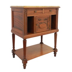 French Side Cabinet Nightstand Bedside Table 19th Century Louis XVI 